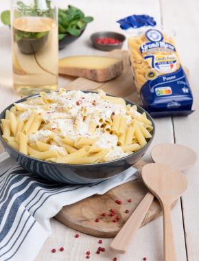 Casserole de pâtes aux trois fromages