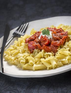 Corolles terroir au chorizo, tomates et poivrons