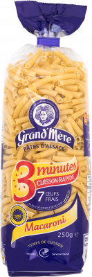 MACARONI - Pâtes cuisson rapide - Pâtes Grand'Mère - 2